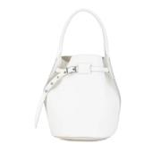 Pre-owned Leather celine-bags Celine Vintage , White , Dames