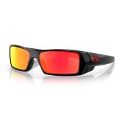 Gascan Zonnebril Gepolijst Zwart Prizm Ruby Oakley , Black , Heren