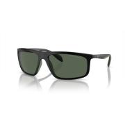 Zwarte/Groene Zonnebril Emporio Armani , Black , Heren