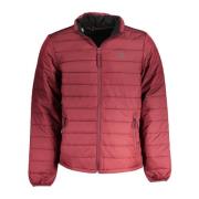 Rode Sportjas, Tussenseizoen, Nylon, Print Timberland , Red , Heren