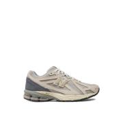 Linnen Sneakers Wolk Grijs Logo Rubber New Balance , Beige , Heren