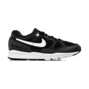 Zwarte Leren Sneakers Air Span 2 Nike , Black , Heren