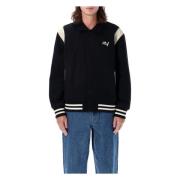 Zwarte Varsity Jack Buitenkleding Aw24 HUF , Black , Heren