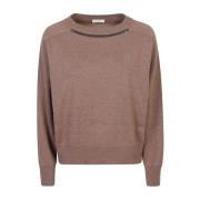 Luxe Bruine Sweatshirt Upgrade Garderobe Brunello Cucinelli , Brown , ...