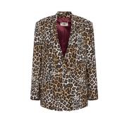 Animalier Bruine Jas Elisabetta Franchi , Brown , Dames