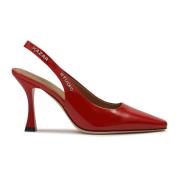 Rode slingback pumps met een bekerhak Kazar Studio , Red , Dames