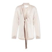 Satijnen overhemd Victoria Beckham , Pink , Dames