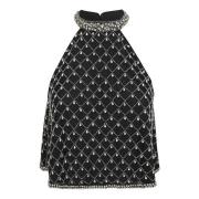 Chic Zwart Topwear Aw24 Pinko , Black , Dames