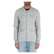 Merino wol en kasjmier vest Sun68 , Gray , Heren