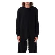 Zwarte Crewneck Gebreide kleding Aw24 Rick Owens , Black , Heren