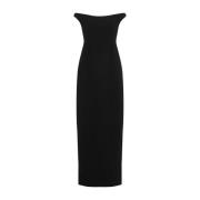 Zwarte Jurk voor Vrouwen Aw24 TotêMe , Black , Dames