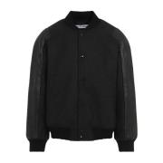 Donkergrijze Melange Bomberjack Acne Studios , Gray , Heren