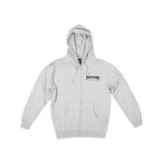 Logo Zip Hoodie Sweatshirt Grijs/Zwart Thrasher , Gray , Heren