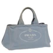 Pre-owned Canvas handbags Prada Vintage , Blue , Dames