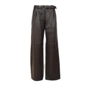 Bruine Broek met Stijl 24Wwm23Asia IRO , Brown , Dames