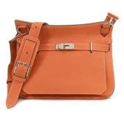 Pre-owned Leather crossbody-bags Hermès Vintage , Orange , Dames