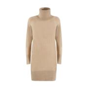 Sweetheart lurex gebreide jurk YES ZEE , Beige , Dames