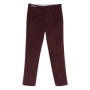 Stretch katoenen broek met zakken Corneliani , Red , Heren