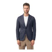 Blauwe Blazer Jas Klassieke Stijl Mulish , Blue , Heren