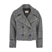 Grijze Kenpi Coat Jassen Momoni , Gray , Dames