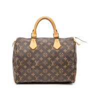 Pre-owned Coated canvas handbags Louis Vuitton Vintage , Brown , Dames