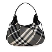 Pre-owned Nylon shoulder-bags Burberry Vintage , Gray , Dames