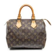 Pre-owned Coated canvas handbags Louis Vuitton Vintage , Brown , Dames