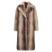 Luxueuze Faux Fur Coat Natalie - Bruin Cesare Gaspari , Brown , Dames