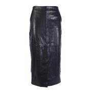 Zwarte Rok met Diamantpatroon IRO , Black , Dames