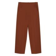 Relaxed Fit Maize Suiting Broek Aeron , Brown , Dames