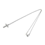 Pre-owned Platinum necklaces Tiffany & Co. Pre-owned , Gray , Dames