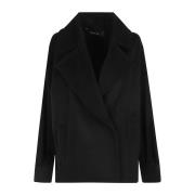 Stijlvolle Caban Jas Federica Tosi , Black , Dames