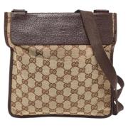 Pre-owned Canvas gucci-bags Gucci Vintage , Beige , Dames