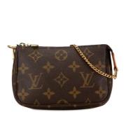 Pre-owned Canvas clutches Louis Vuitton Vintage , Brown , Dames