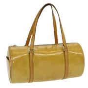 Pre-owned Leather handbags Louis Vuitton Vintage , Beige , Dames