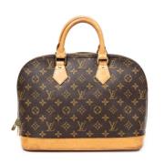 Pre-owned Canvas handbags Louis Vuitton Vintage , Brown , Dames