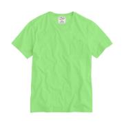 Heren Linnen T-shirt Diverse Kleuren MC2 Saint Barth , Green , Heren