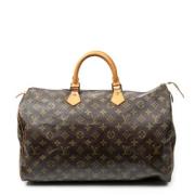 Pre-owned Coated canvas handbags Louis Vuitton Vintage , Brown , Dames