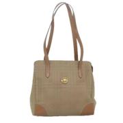 Pre-owned Canvas shoulder-bags Burberry Vintage , Beige , Dames