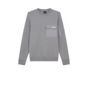 Zak Sweatshirt in Gemengde Media PS By Paul Smith , Gray , Heren