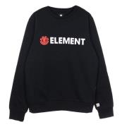 Zwarte Crewneck Sweatshirt voor Mannen Element , Black , Heren