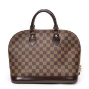 Pre-owned Canvas handbags Louis Vuitton Vintage , Brown , Dames