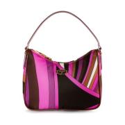 Grafische Print Leren Handtas Emilio Pucci , Multicolor , Dames