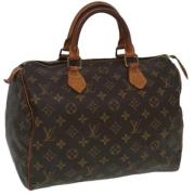 Pre-owned Canvas handbags Louis Vuitton Vintage , Brown , Dames