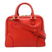 Pre-owned Leather totes Loewe Pre-owned , Red , Dames