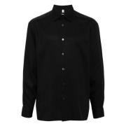 Lyocell shirt in C-Cory243 stijl Hugo Boss , Black , Heren