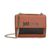 Metalen Lettering Dames Tas Range Just Cavalli , Brown , Dames