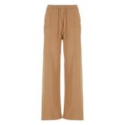 Bruine Katoenen Broek Elastische Taille Koord Pinko , Brown , Dames