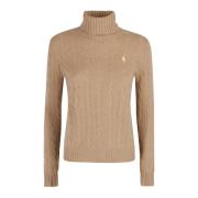 Stijlvolle Gebreide Pullover Sweater Ralph Lauren , Brown , Dames