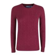 Stijlvolle Gebreide Pullover Sweater Ralph Lauren , Purple , Dames